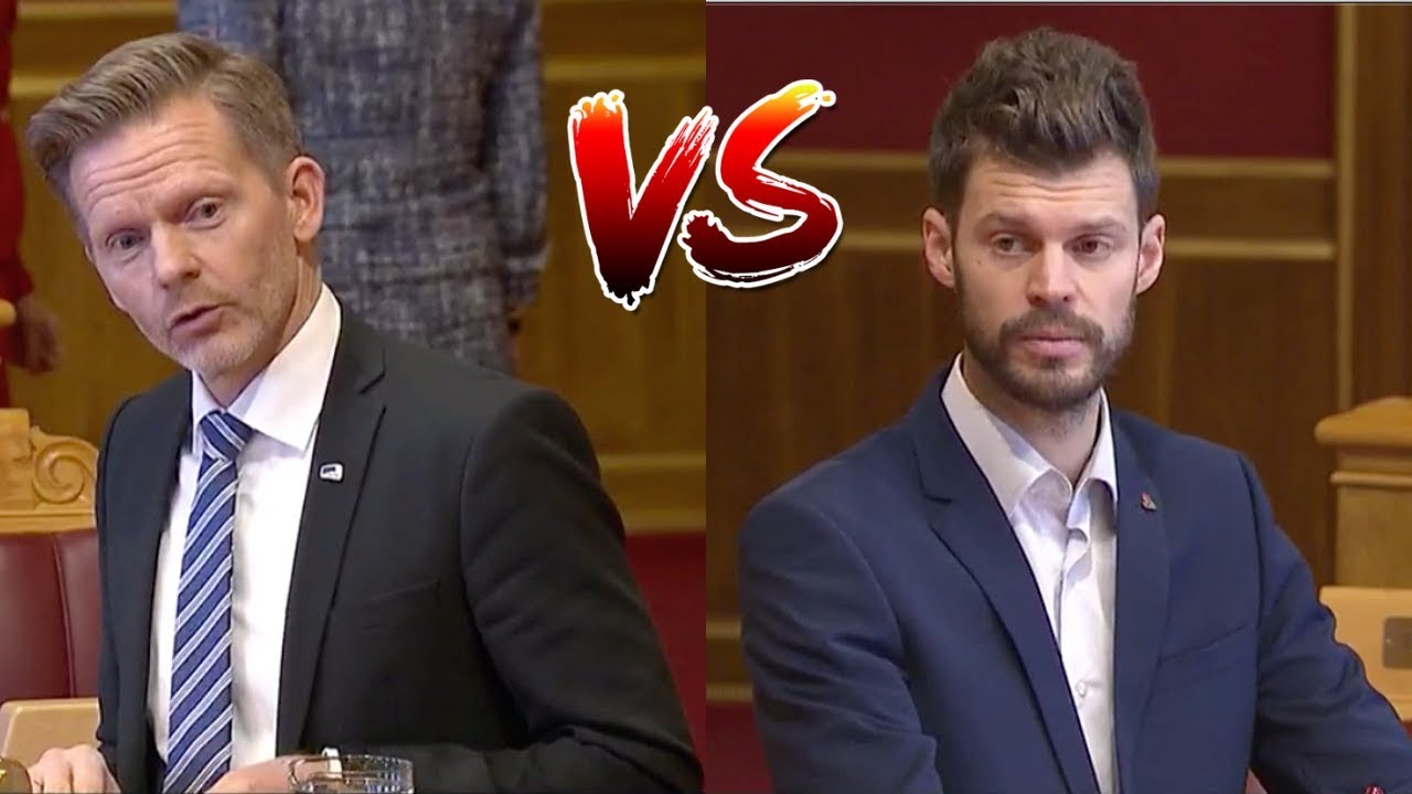 Tage Pettersen (H) utfordrer Bjørnar Moxnes (R) om profitt i barnevernet