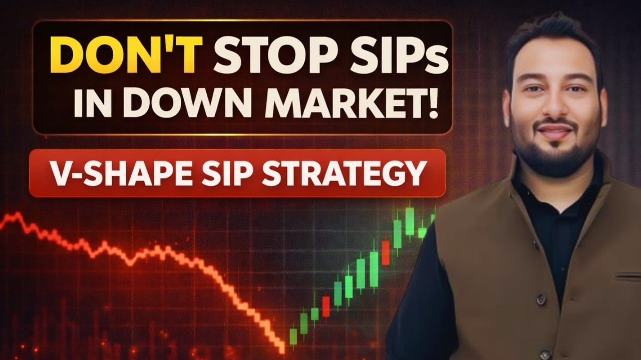 DON&rsquo;T STOP SIP in Market Crash 🚨 | V-Shape Recovery Strategy Explained |  Investors kiya karte hain?
