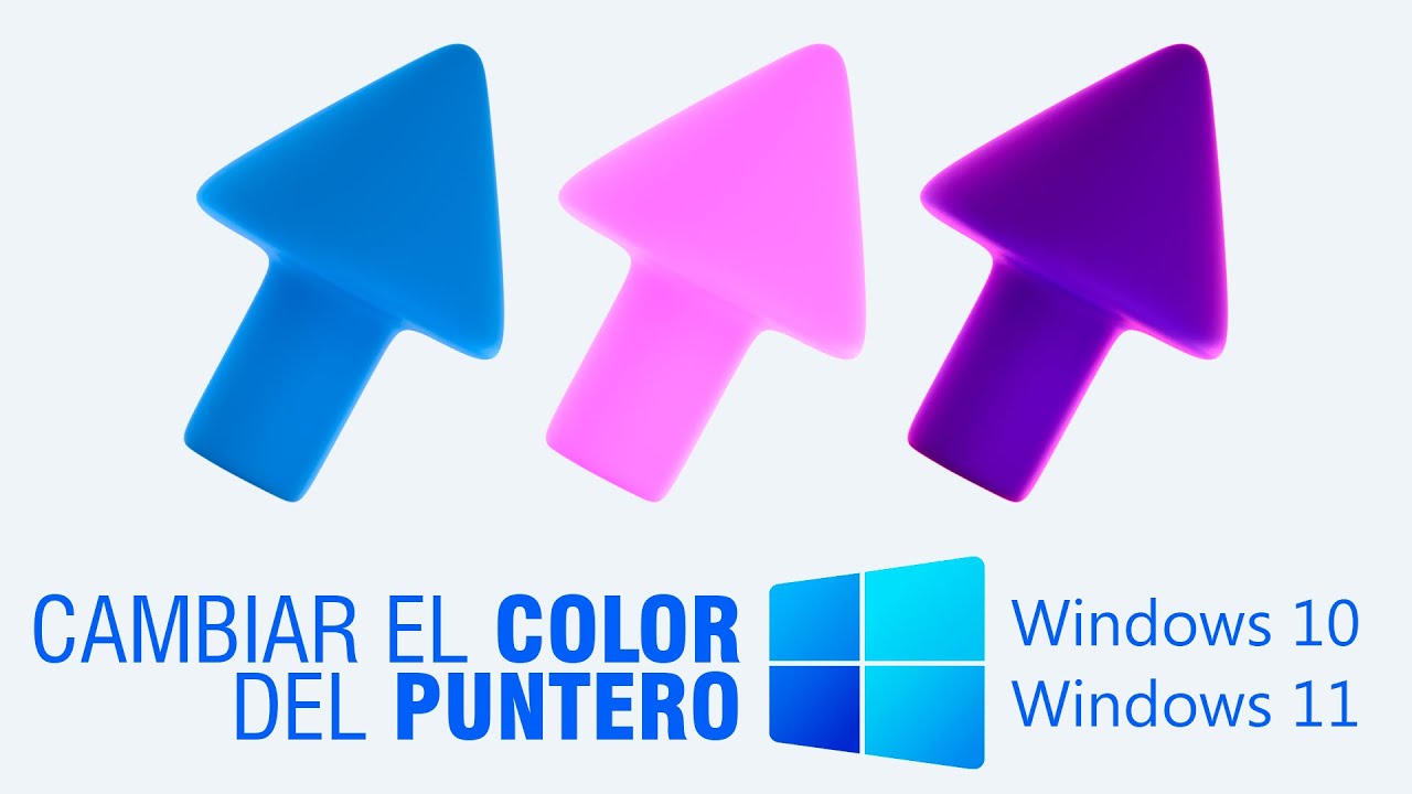 C&oacute;mo CAMBIAR COLOR del Cursor (puntero) en Windows 10 y Windows 11 | Tutorial F&aacute;cil y R&aacute;pido