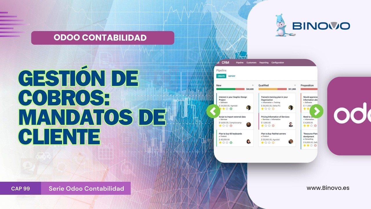 ODOO Contabilidad | Tutorial 99 📌 Gestión de Cobros: Mandatos de cliente