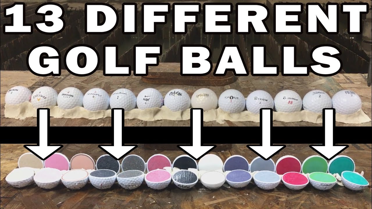 13 Different Golf Balls vs 60,000 PSI Waterjet