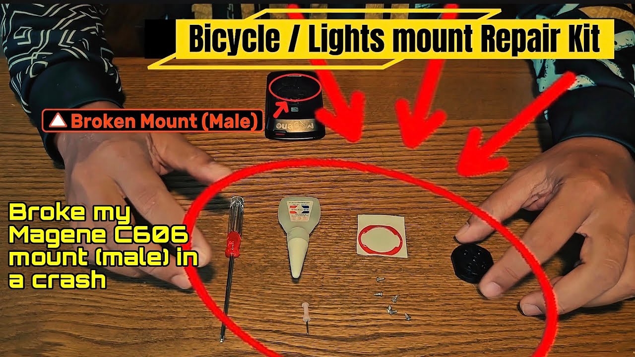 Magene C606 Bicycle Computer Mount broken? Here is the solution on how to fix it #diy #fixityourself