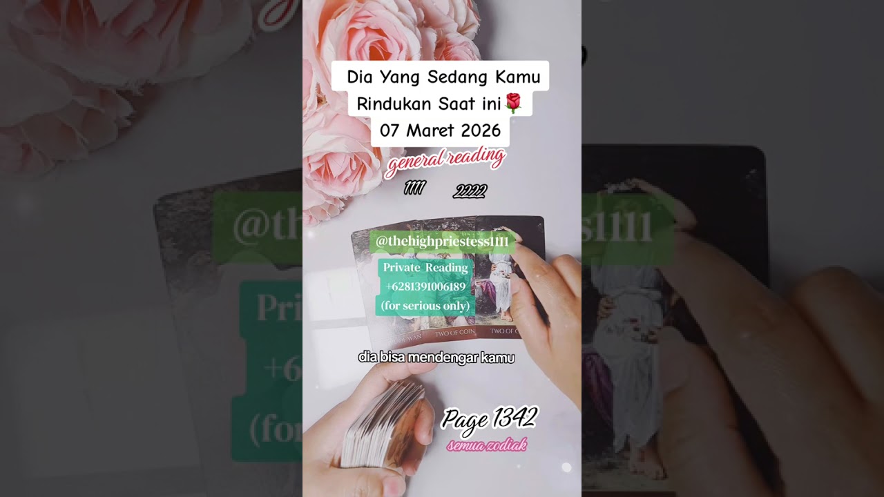 Yang Rela Menghadapi Semuanya Asalkan Bisa Kembali Kepada Kamu 07 Maret 2026 @Theprosperous1111 