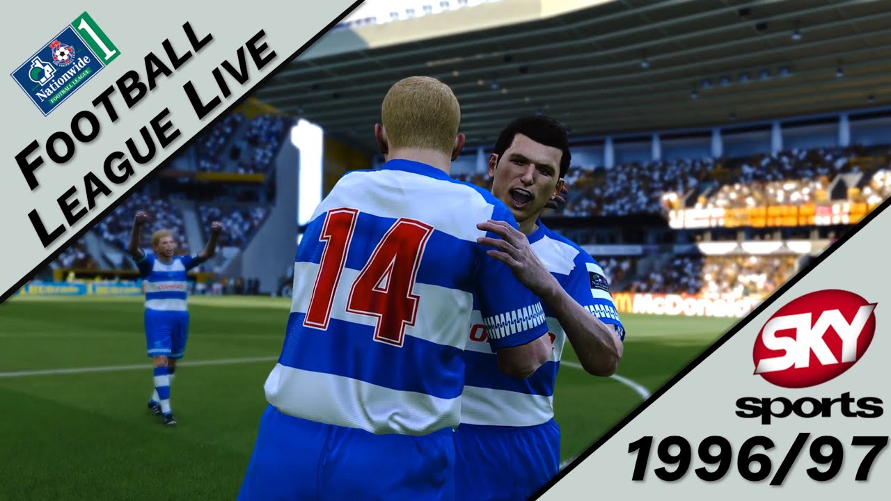 FOOTBALL LEAGUE LIVE | Wolves v QPR | Nationwide 1st Division | 1996/97 Season PES 2021