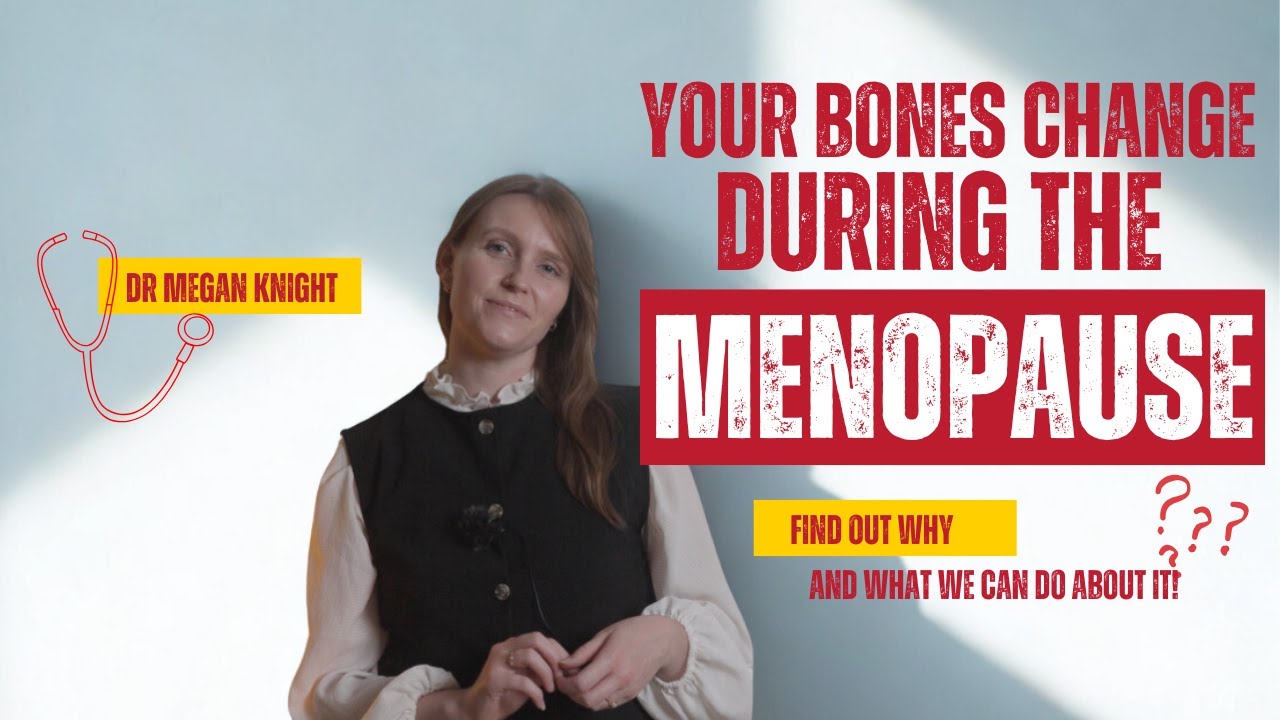 Your bones CHANGE during the MENOPAUSE - find out why, and what we can do about it! #Menopause