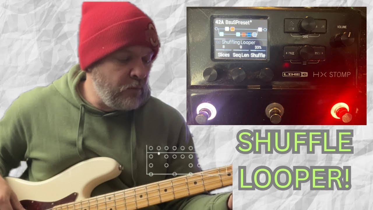 👉 HX Stomp Shuffle Looper on Bass | Creative Improv Practice 😎🎶