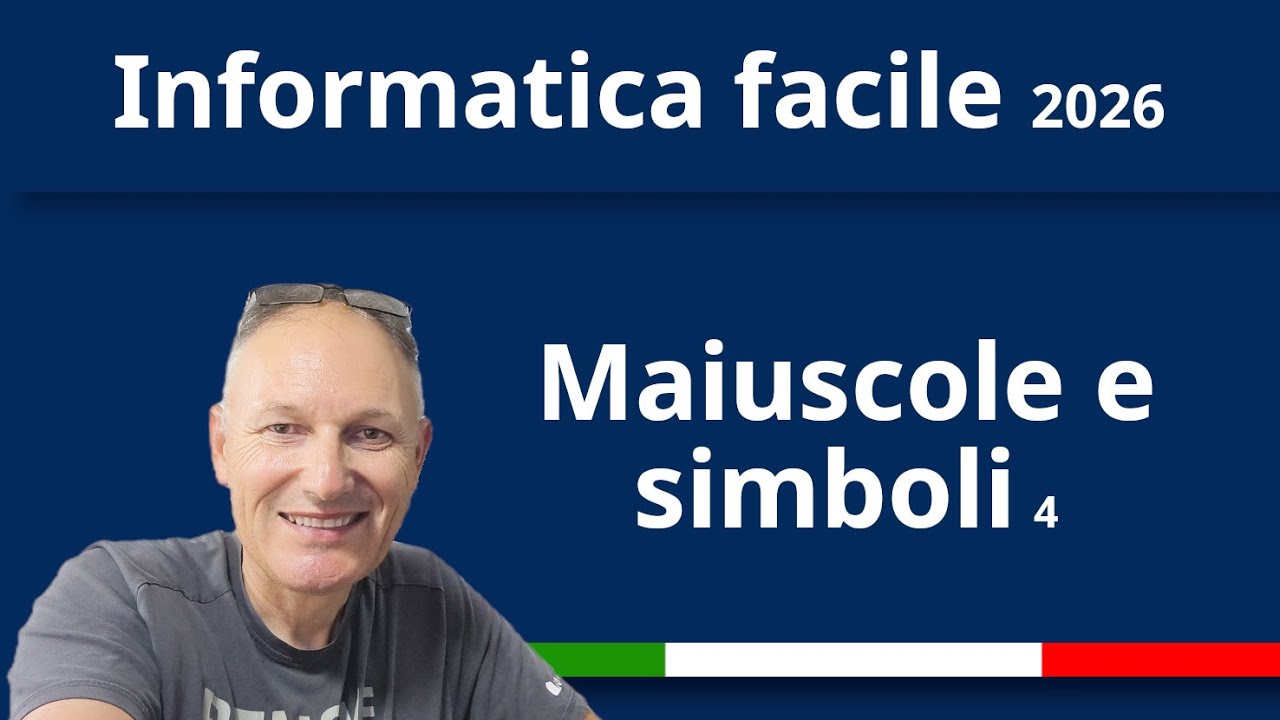 4 Informatica Facile: maiuscole e simboli con Shift e Caps Lock- Esercizio pratico | Maggiolina