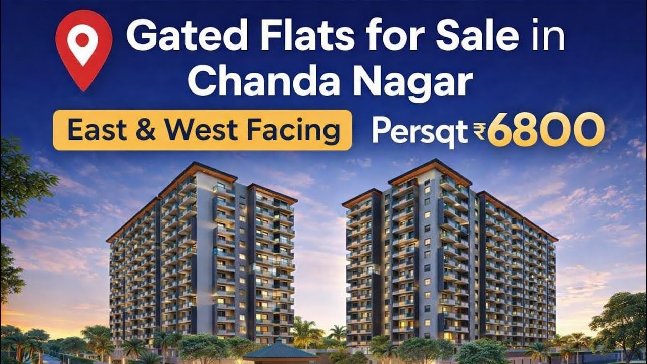 Best Price Flats in Chandanagar | Gated Community ₹6,800/Sft | Miyapur Corridor