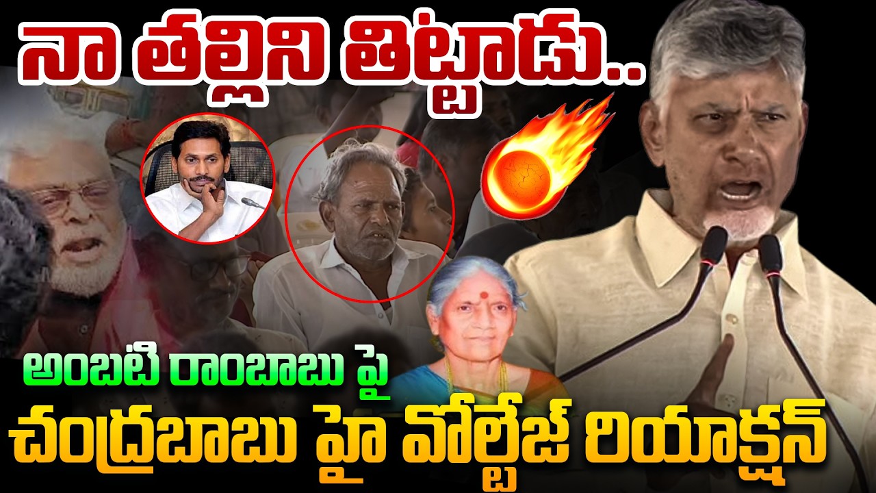 సీఎం చంద్రబాబు పవర్ ఫుల్ రియాక్షన్🔥 CM Chandrababu Powerful Reaction on Ambati Rambabu | YS Jagan