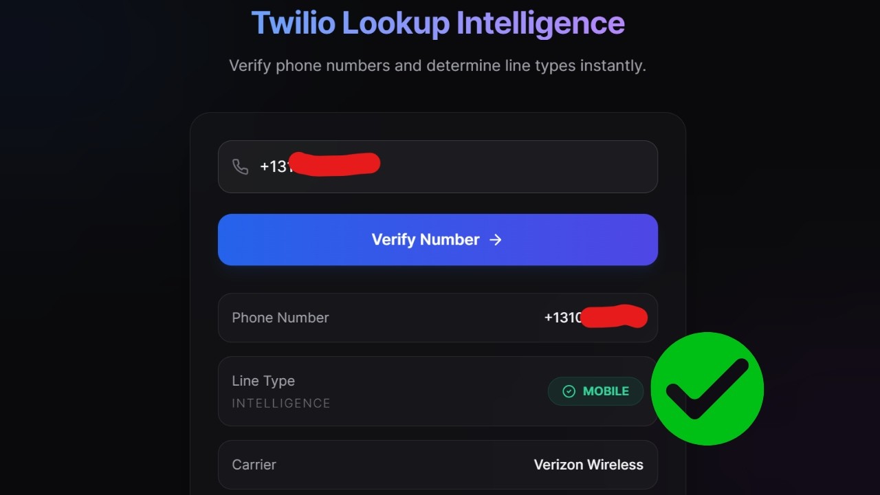 How to Know USA Landline & Mobile Numbers Using Twilio Lookup Intelligence. Complete Setup Guide