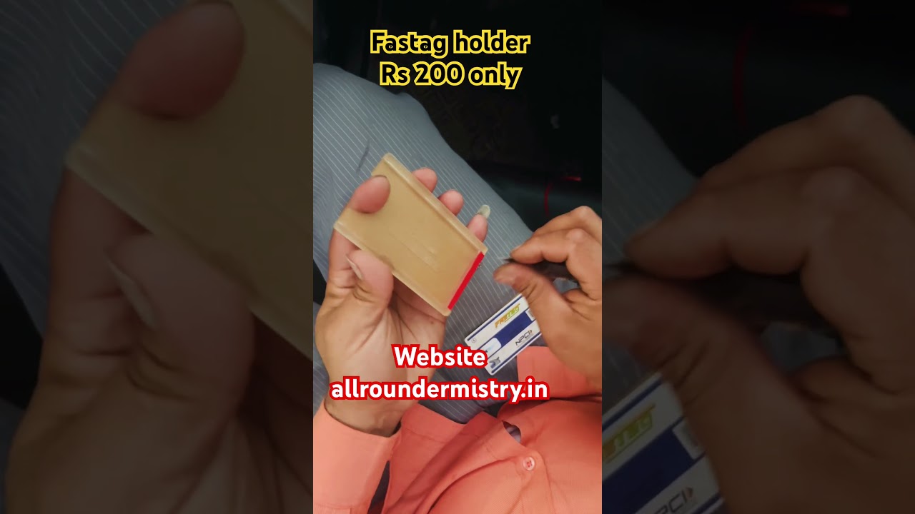Fastag holder howto use this and contact for buying 9992621408