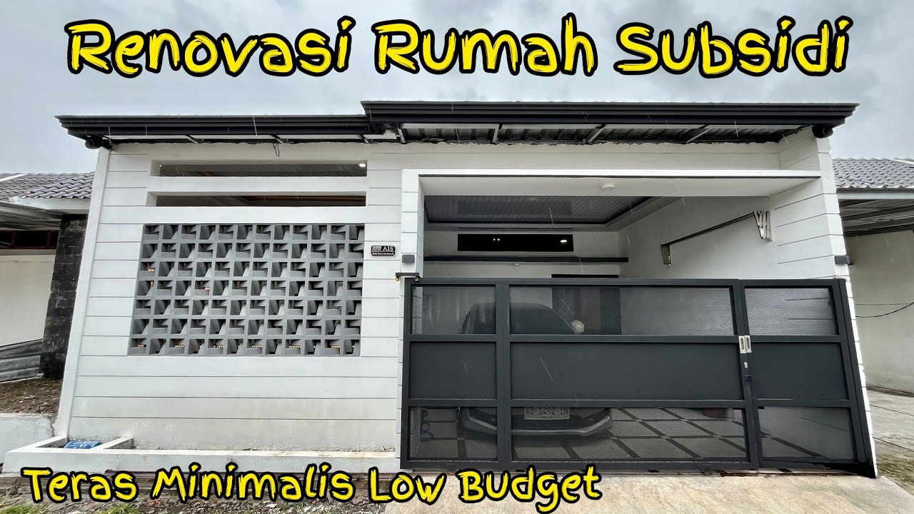 Teras minimalis rumah subsidi low budget.