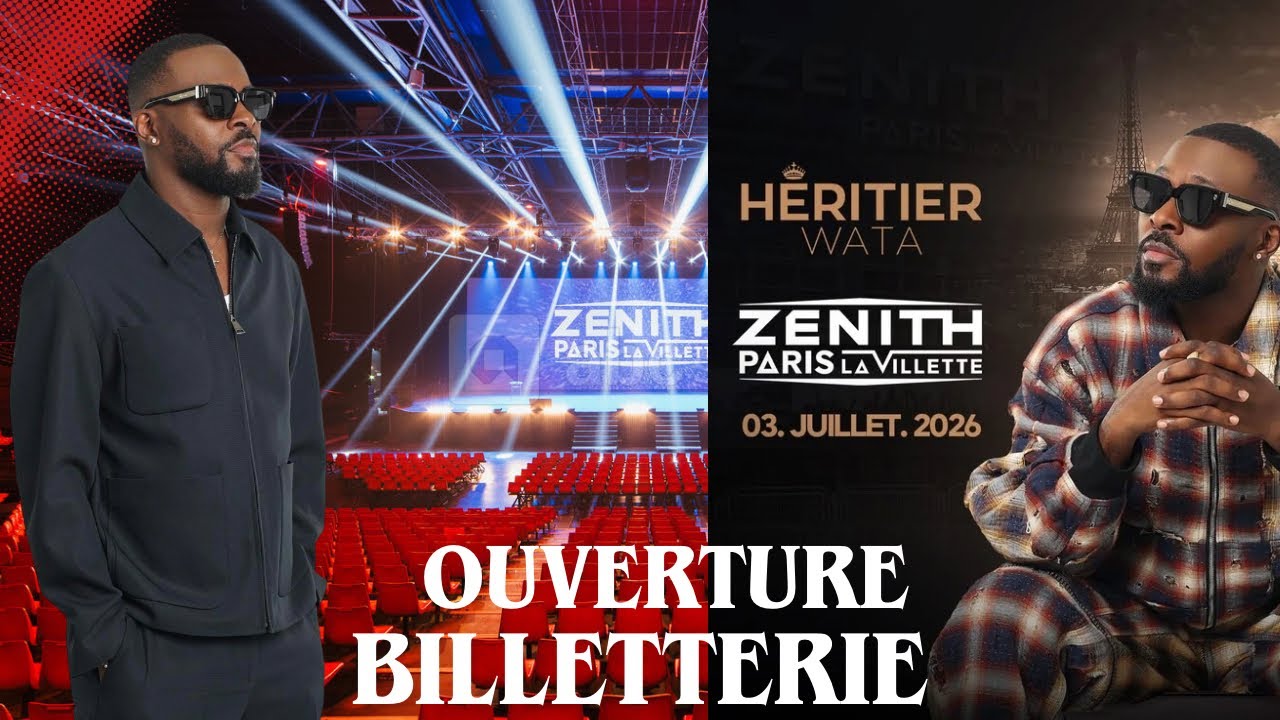 HERITIER WATA ZENITH PARIS, OUVERTURE DE BILLETTERIE, CONFIGURATION
