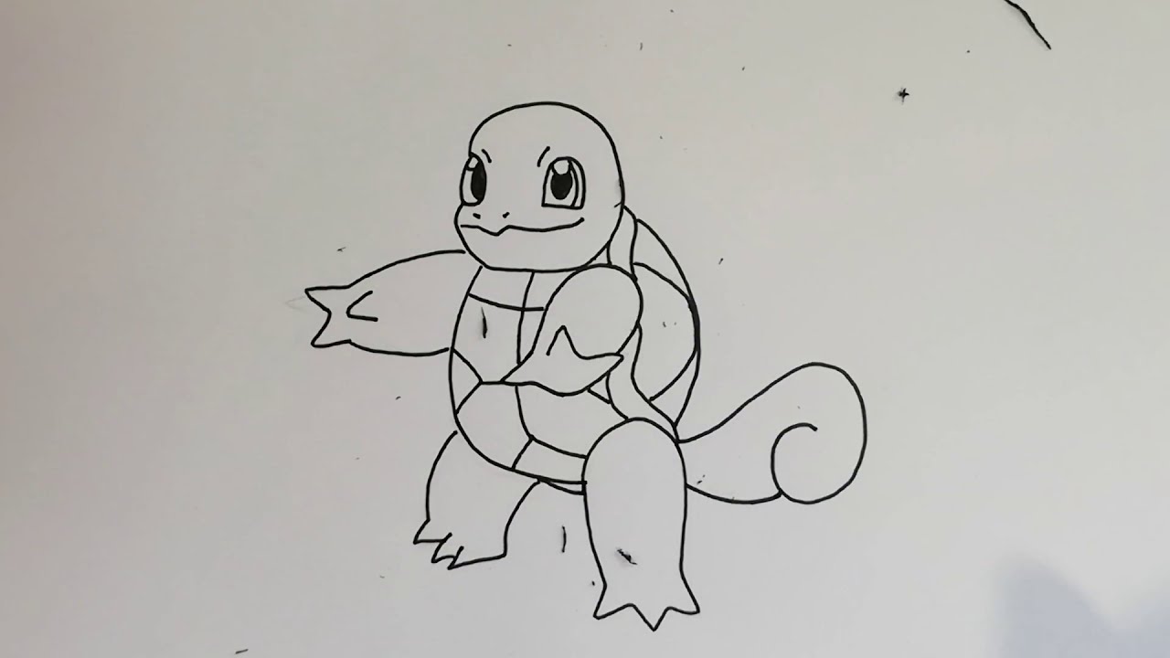 DESSIN POKEMON CARAPUCE / SQUIRTLE