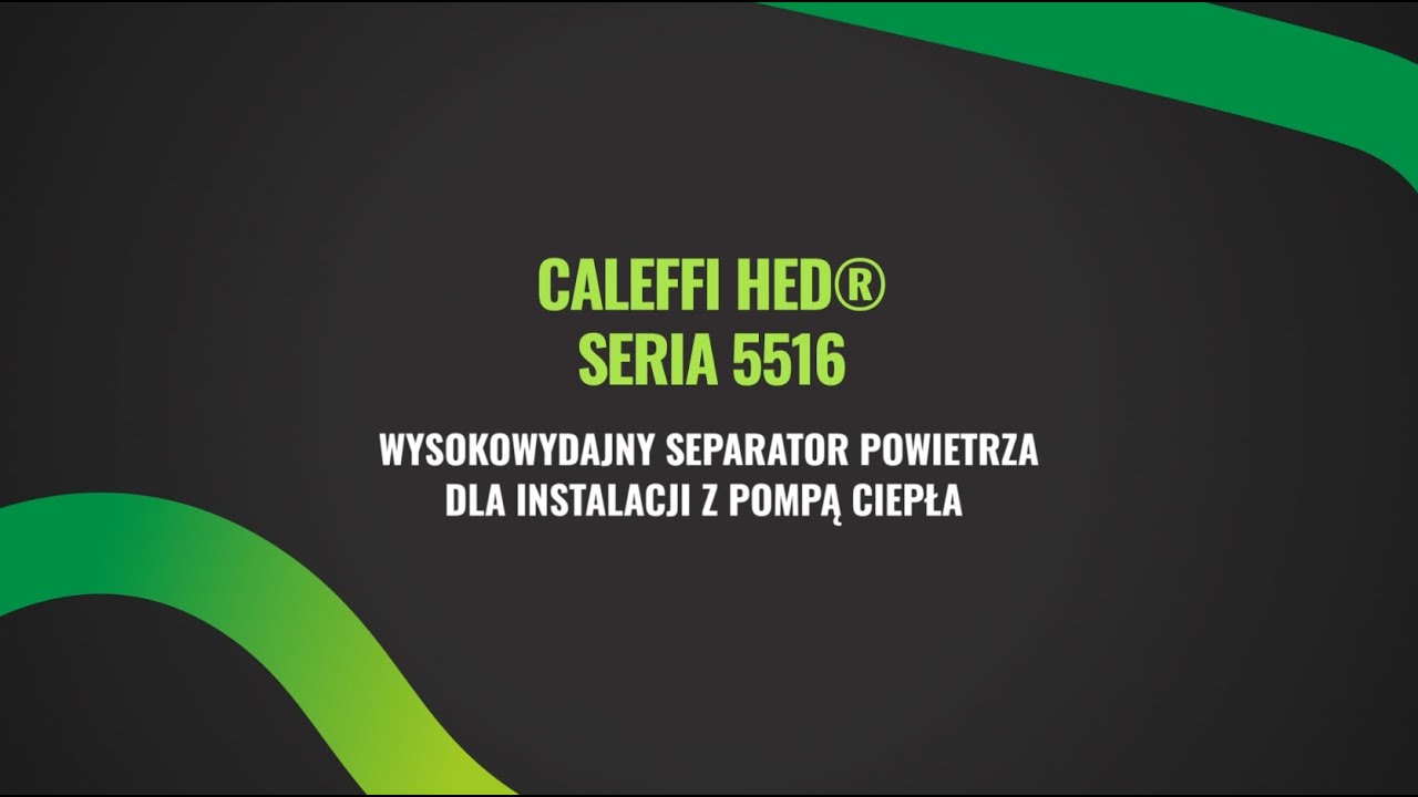 Nowy wysokowydajny separator powietrza - CALEFFI HED&reg;