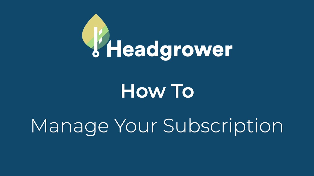 Bartlett 'Boss Controllers | Create & Manage Your Headgrower Subscription