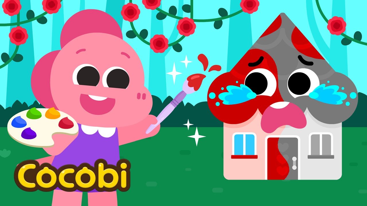 Mix - ¡Encuentra el Color de la Casa Mágica! Canciones de Color para Niños | Cocobi