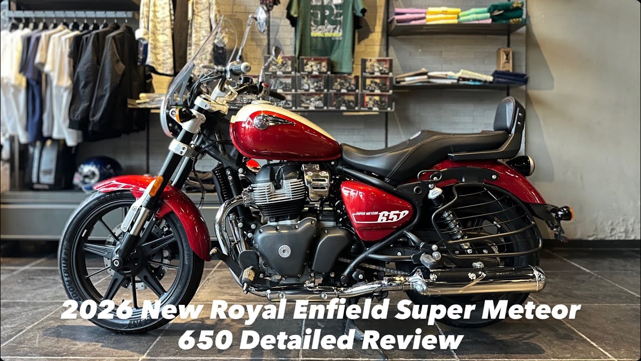 ￼ 2026 Royal Enfield Super Meteor 650 Top Model Detailed Review - Best 650cc Bike In Royal Enfield? 