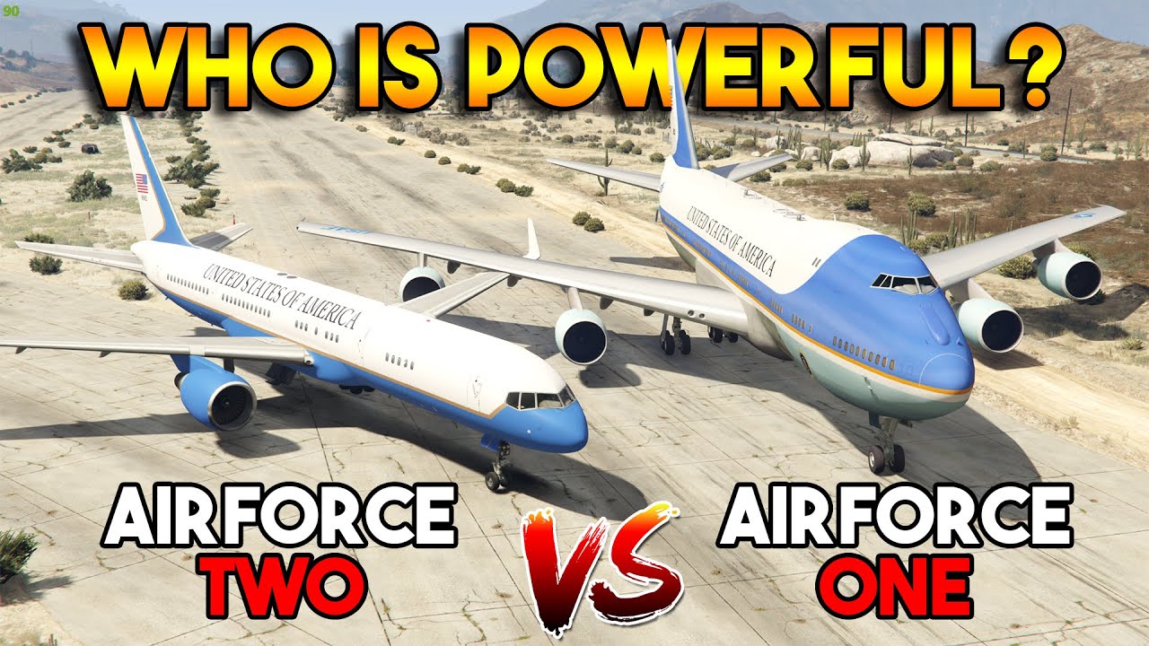 GTA 5 ONLINE : PRESIDENT AIRFORCE ONE VS VICE PRESIDENT AIRFORCE TWO (WHICH IS BEST PLANE?)