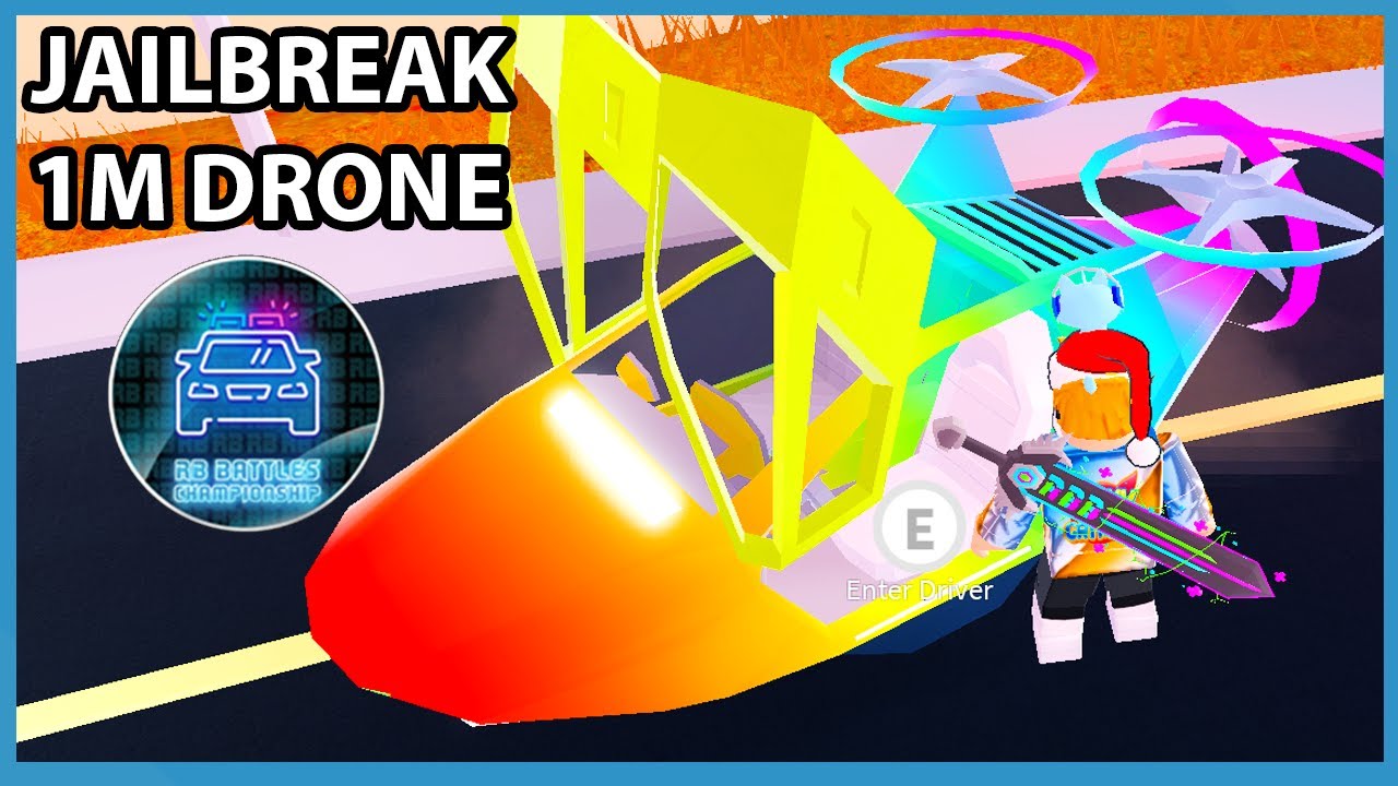 Buying The $1,000,000 Drone In Roblox Jailbreak (RB BADGE)