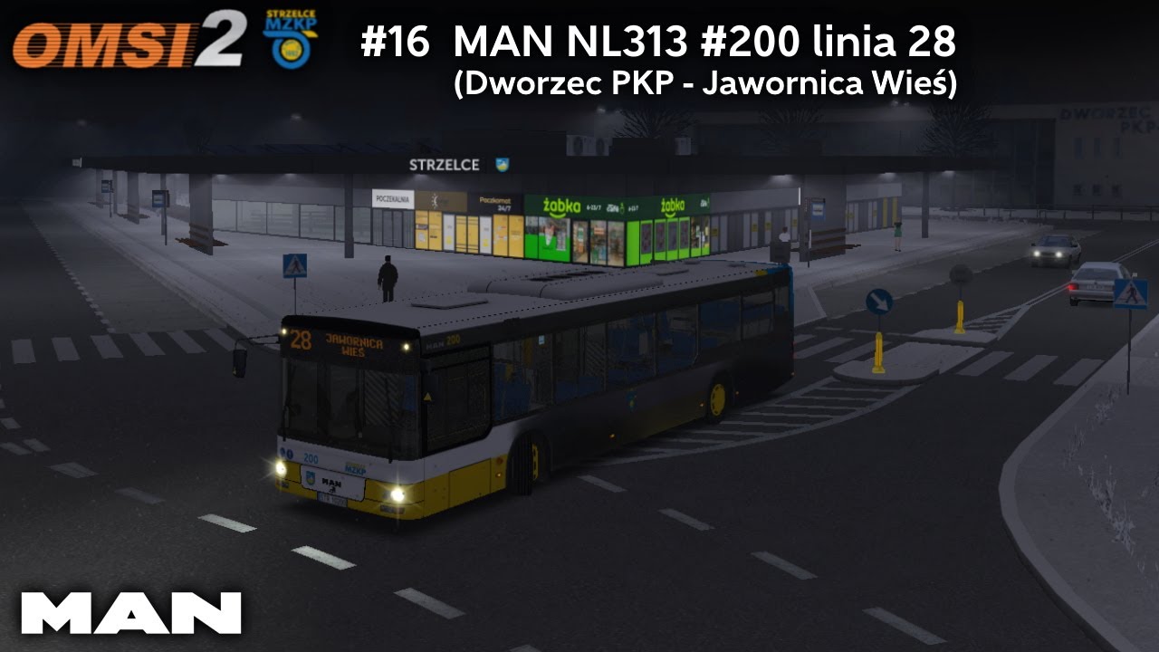 [OMSI 2 #16] MAN NL313 #200 - MZKP Strzelce (linia 28) + pełny kurs