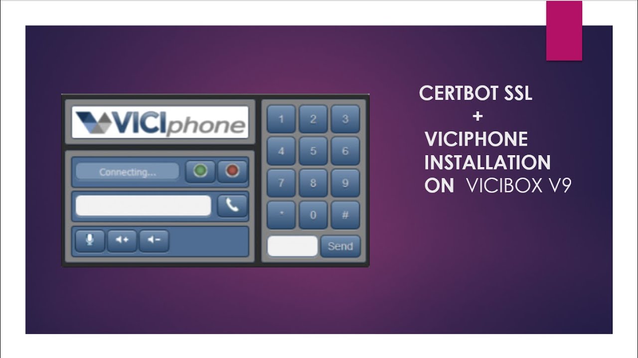 VICIDIAL Certbot SSL  &  VICIPHONE  WebRTC INSTALLATION