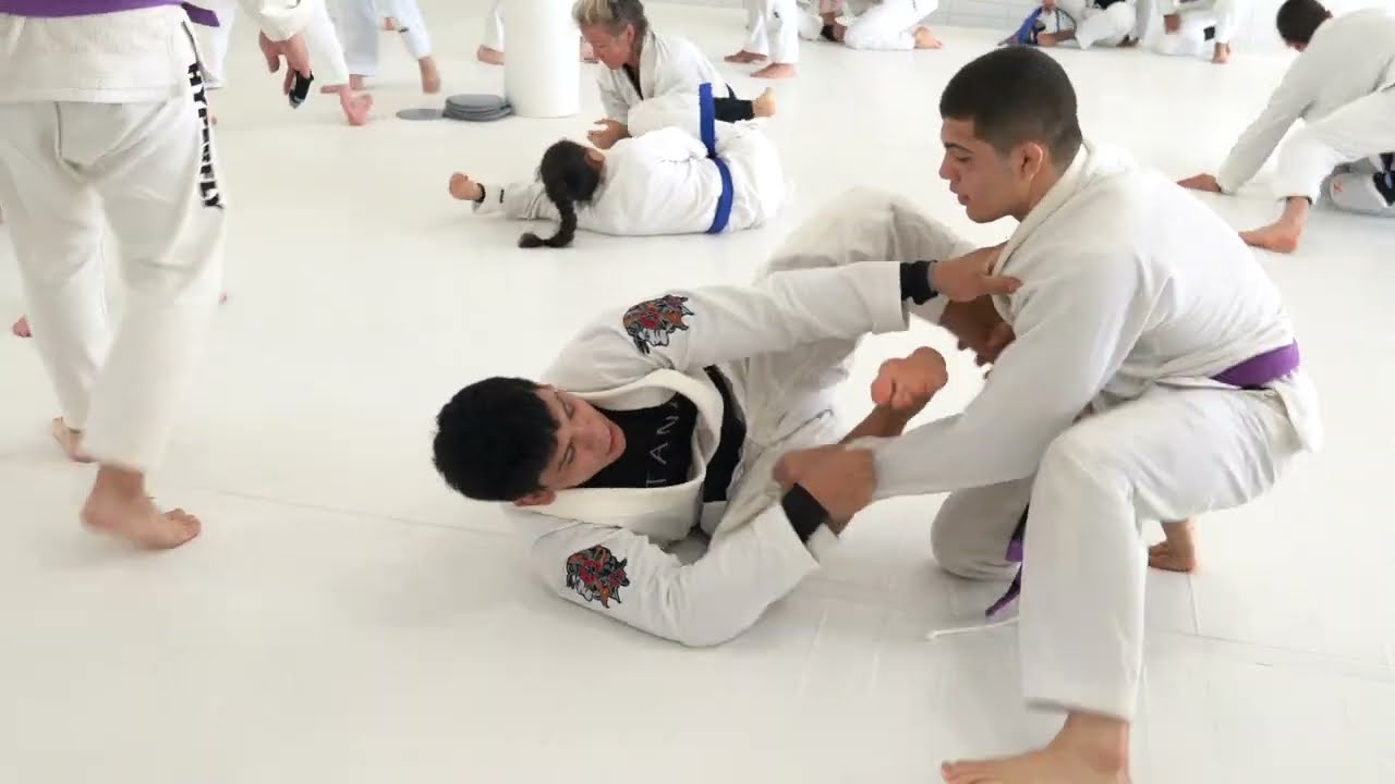 Diego Pato Training With Purple Belt Phenom at AOJ