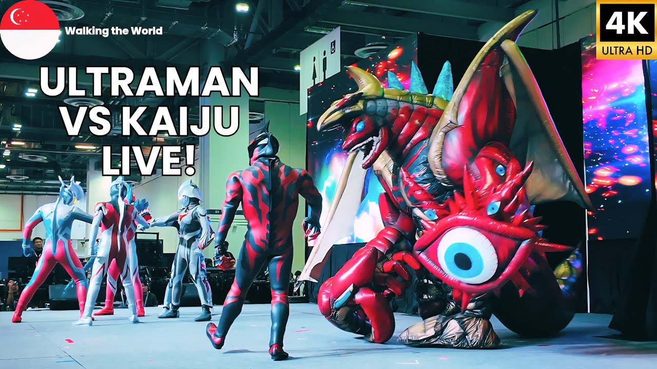 Craziest ULTRAMAN LIVE SHOW! Full Hero Lineup vs Kaiju | Singapore Comic Con 2025 [4K]