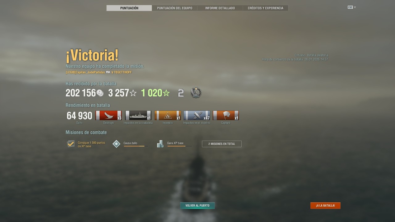 World of Warships. Tegetthoff. Capitan_JodePartidas en solitario en Estuario.