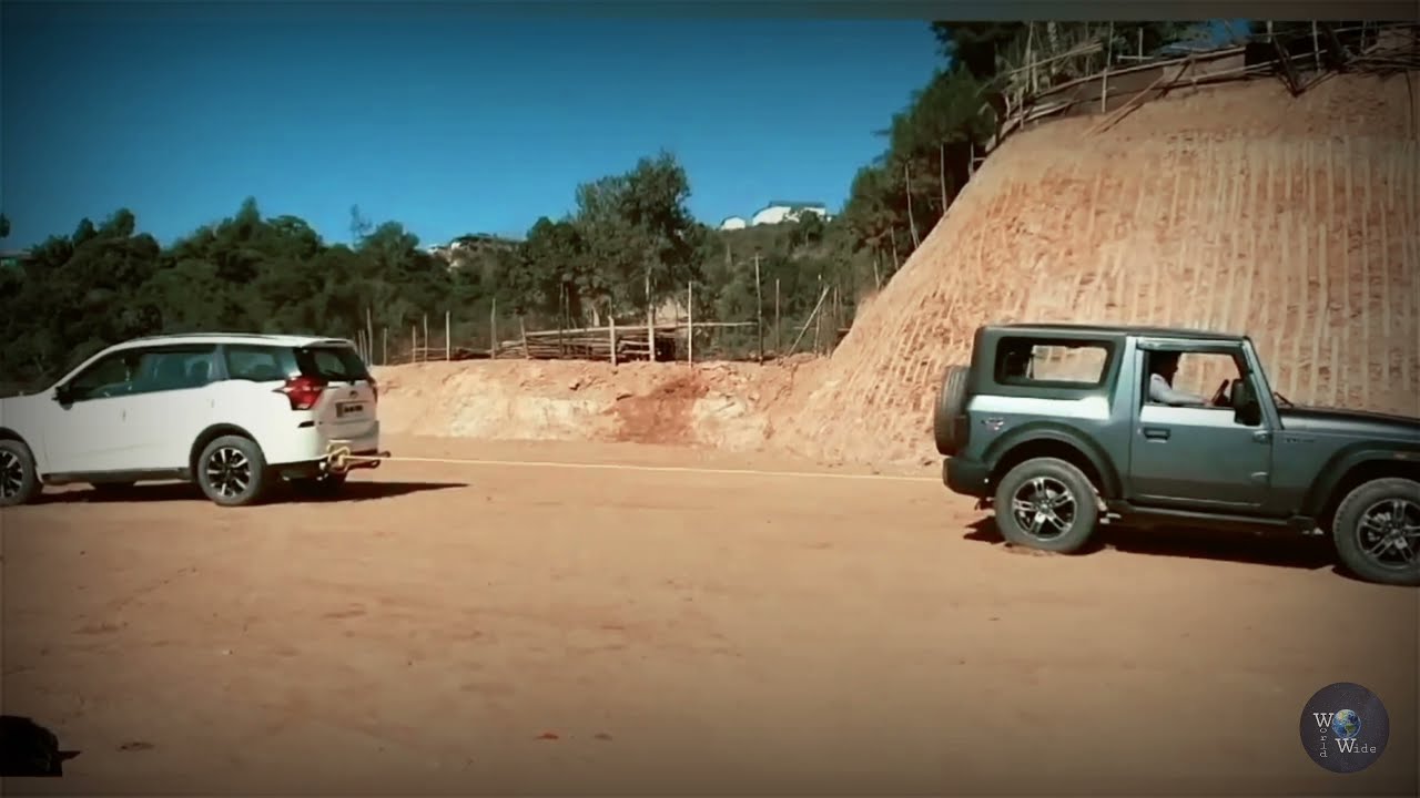 Mahindra Thar 4x4 VS Mahindra XUV500 #worldwide