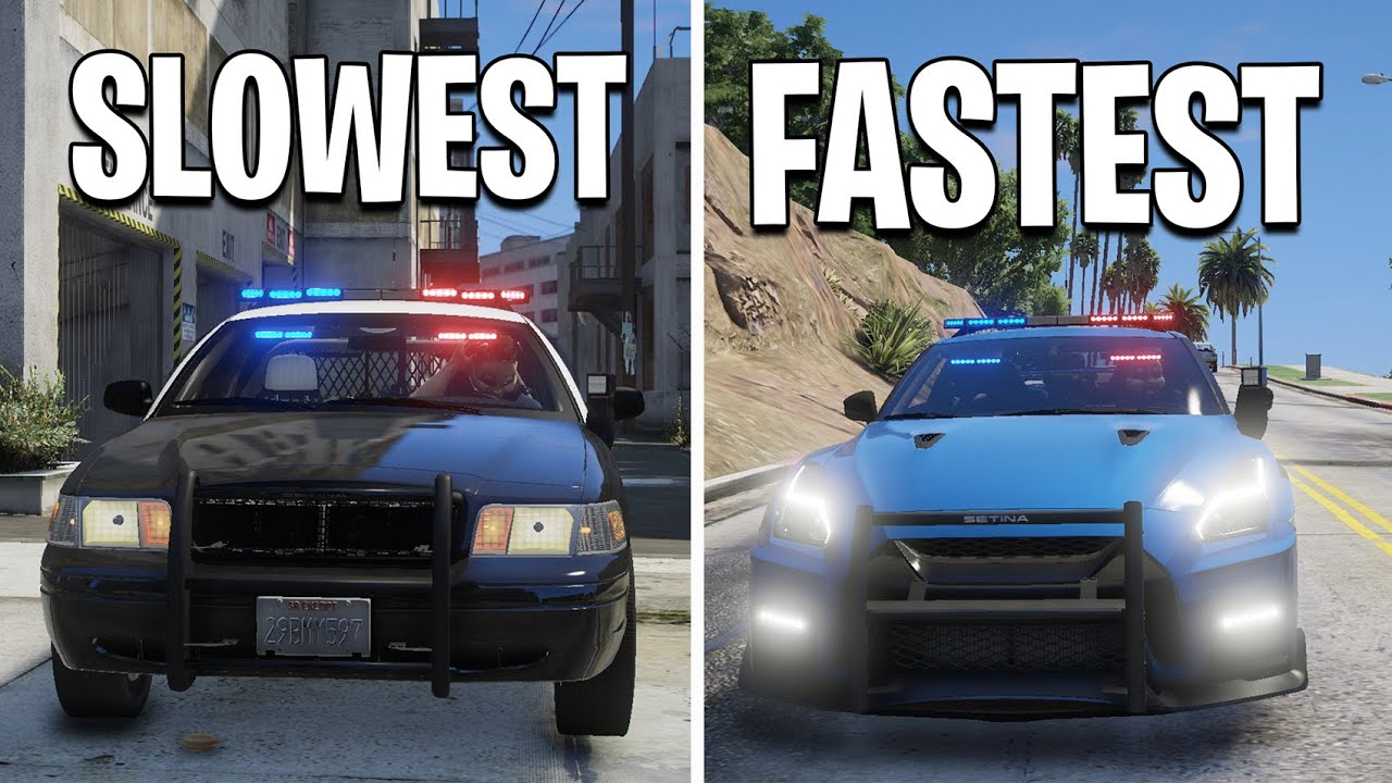 Upgrading Slowest to Fastest Cop Car in GTA 5 RP