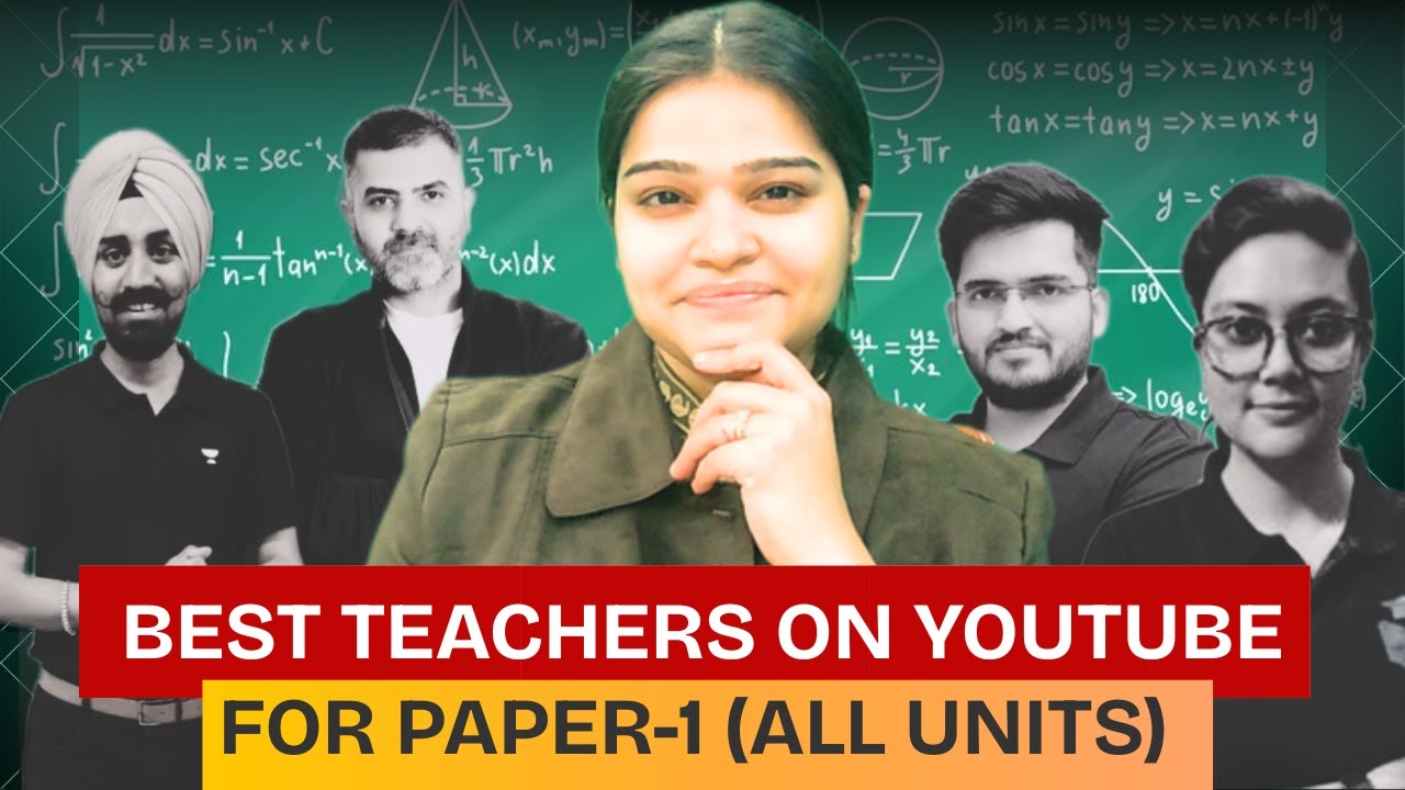 Best teachers for Paper-1 (all 10 units) on YouTube💫 | UGC NET June 2026