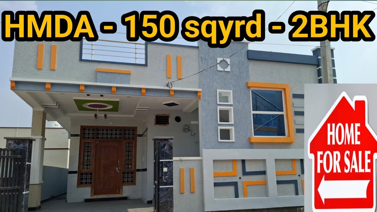 Video No : 306 || HMDA APPROVED 150 syrd 2bhk independent house for sale in hyderabad #2bhk #hmda 