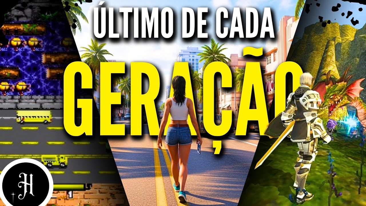 O ÚLTIMO JOGO Lançado Em Cada Geração De Consoles...