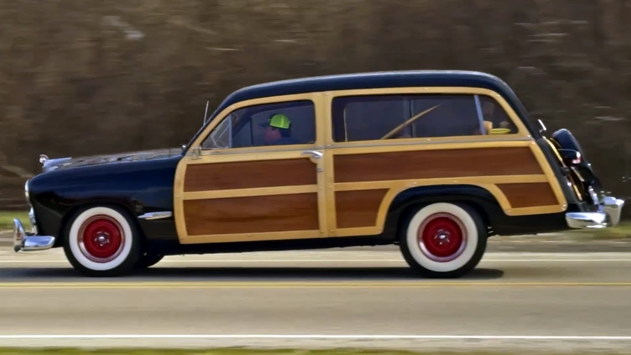 1949 Ford Custom Woody Wagon Test Drive (V20725)