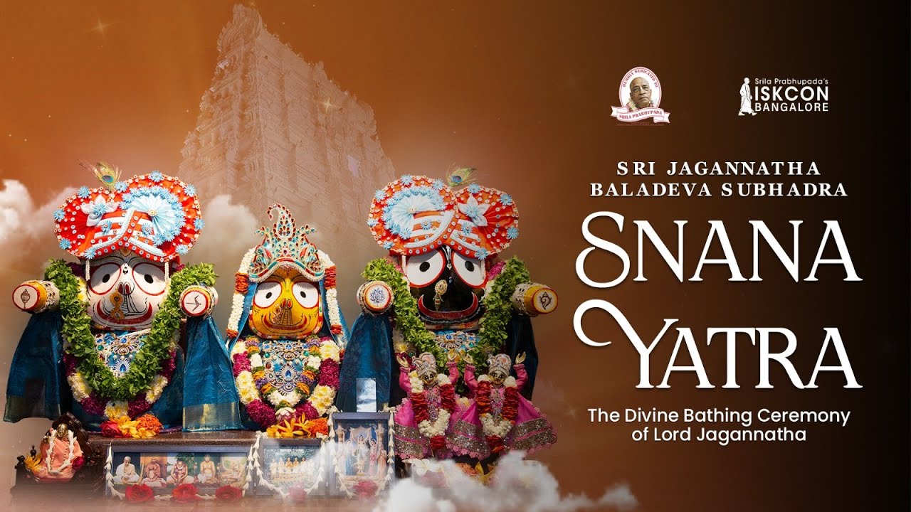 Snana Yatra of Sri Jagannatha Baladeva Subhadra | ISKCON Vaikuntha Hill