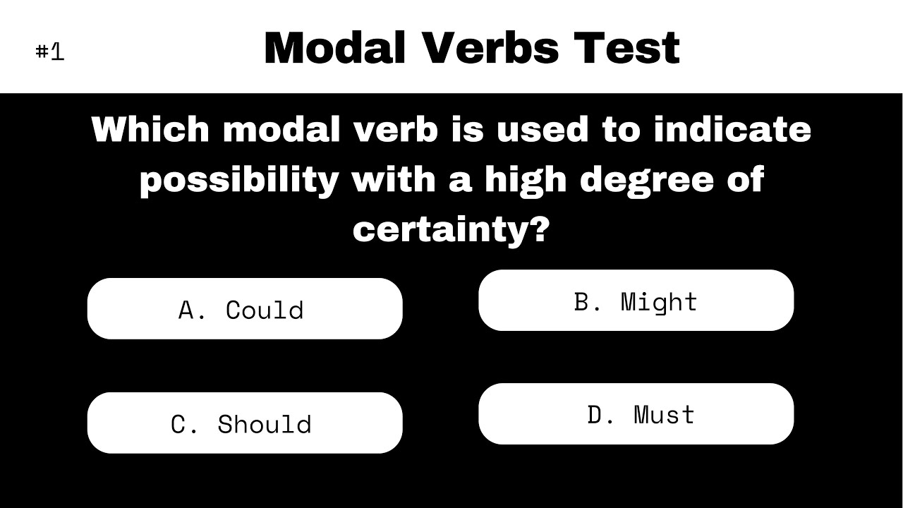 50 Modal Verb Challenges an MCQ | Check Your Grammar Knowledge