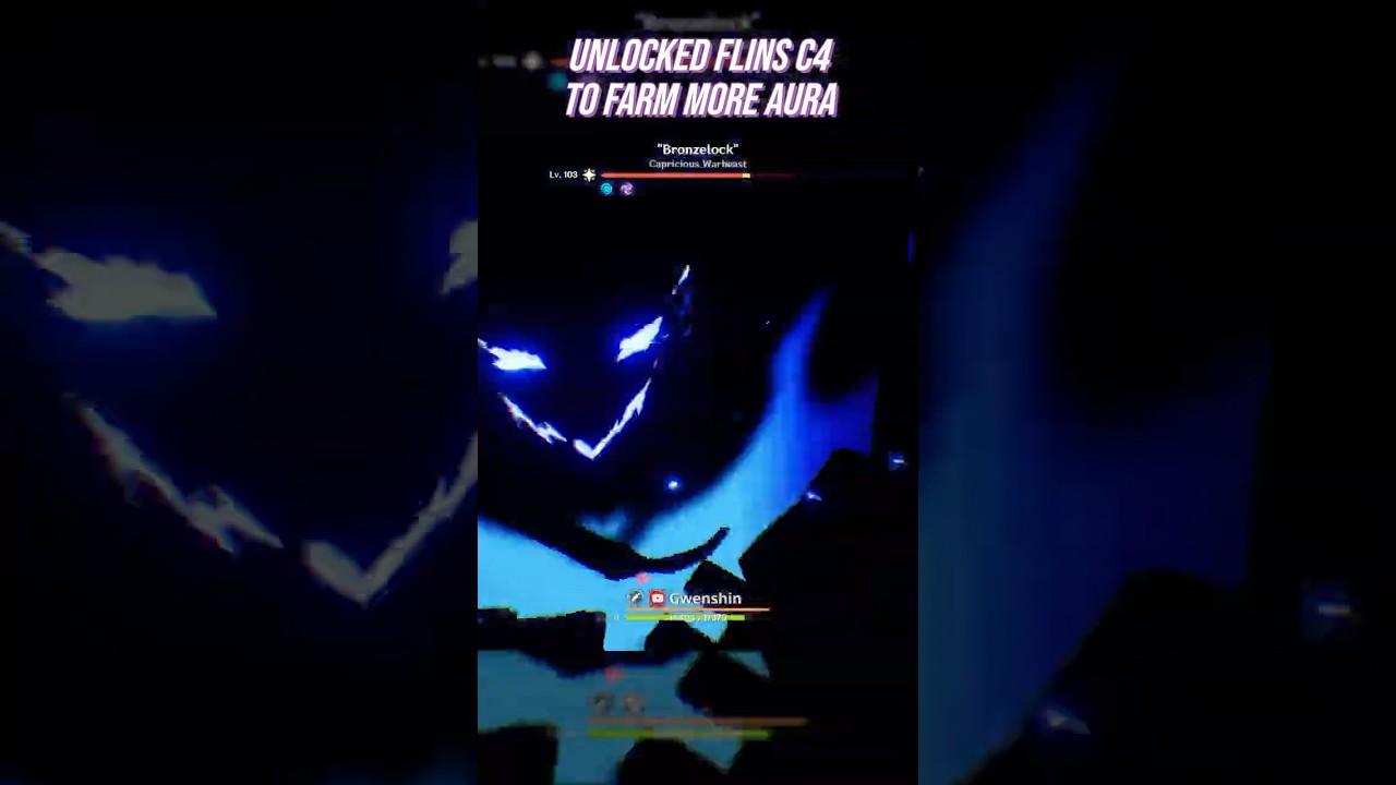 Unlocked Flins C4 to farm more Aura.. ✋😩🤚 #flins #genshinimpact #showcase #aino #ineffa #kujousara