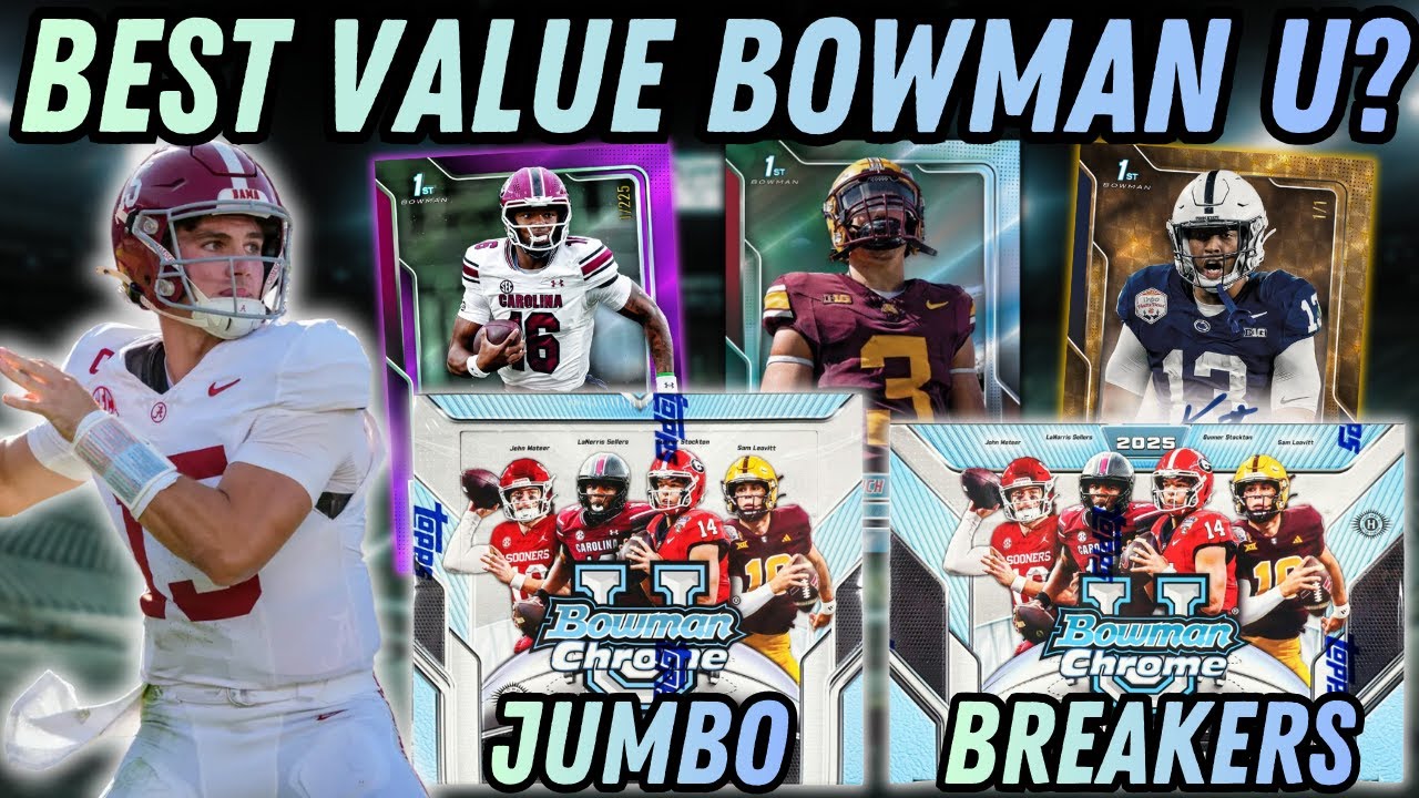 ЛУЧШЕЕ СООТНОШЕНИЕ ЦЕНА/КАЧЕСТВО BOWMAN U? Обзор футбольной коробки Bowman University Jumbo and D...