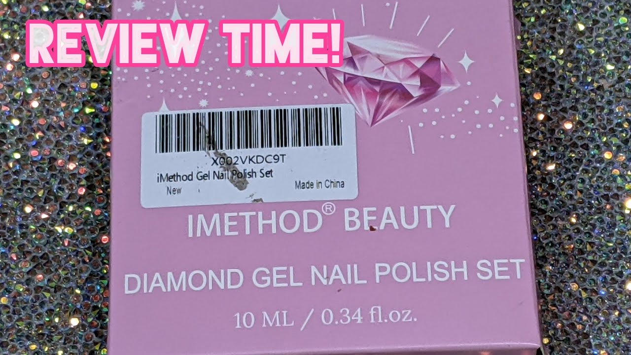 Review Time! iMethod Beauty’s Diamond Gel Nail Polish on some Press On Nails