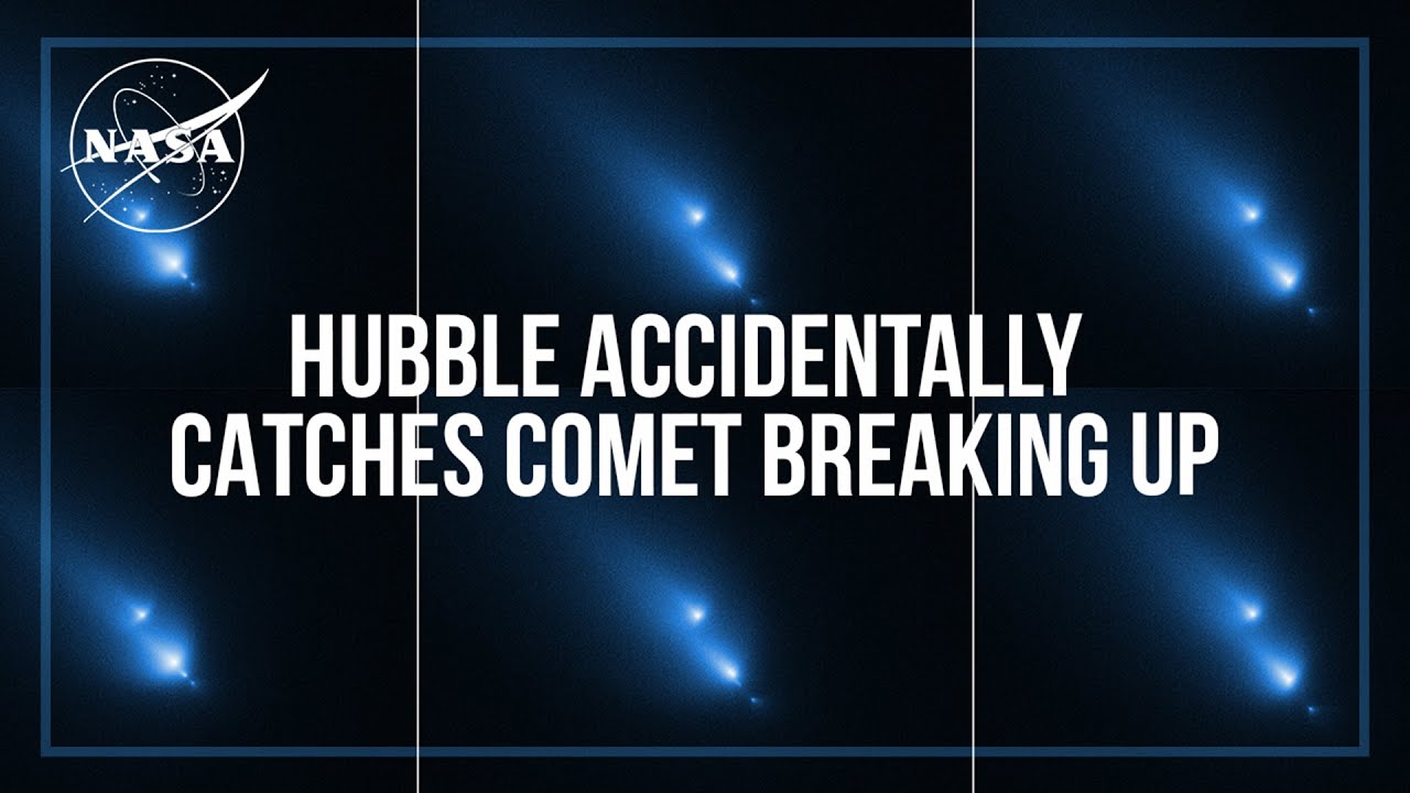Hubble Accidentally Catches Comet Breaking Up
