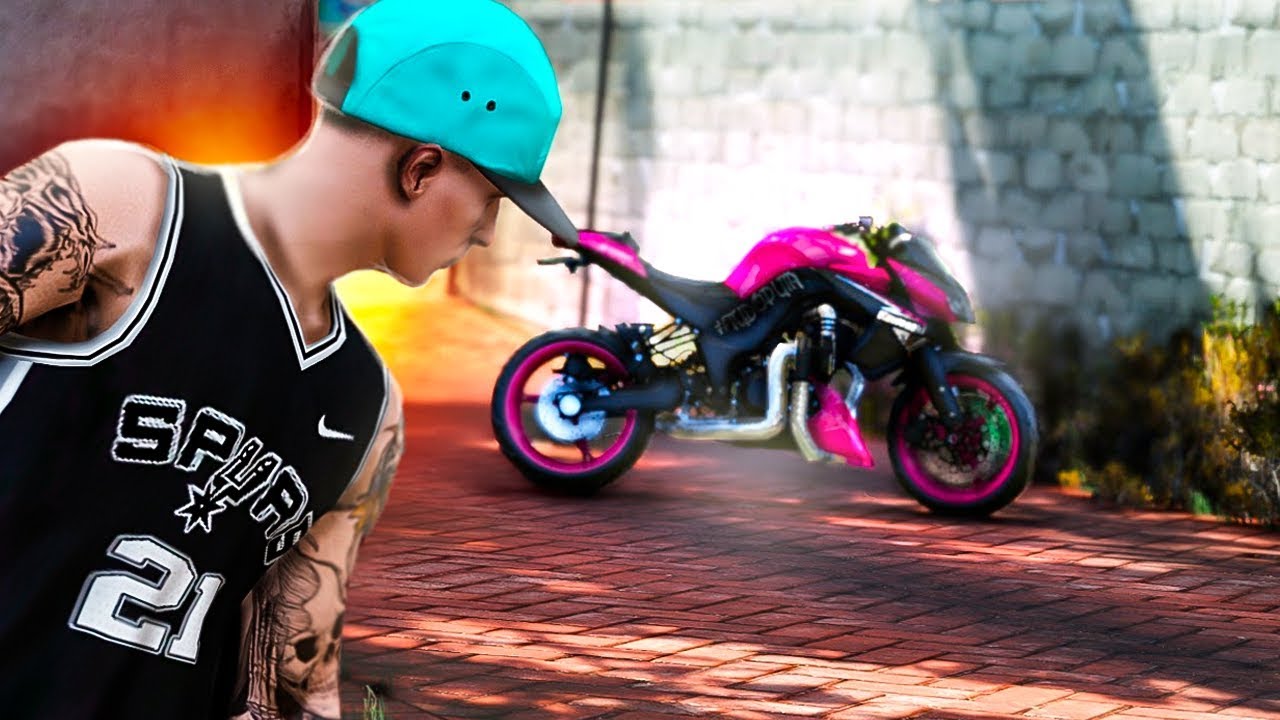 GTA V : VIDA DE JOVEM | FUI RESGATAR A MINHA Z1000 NA CASA DA JUDITE! EP#80
