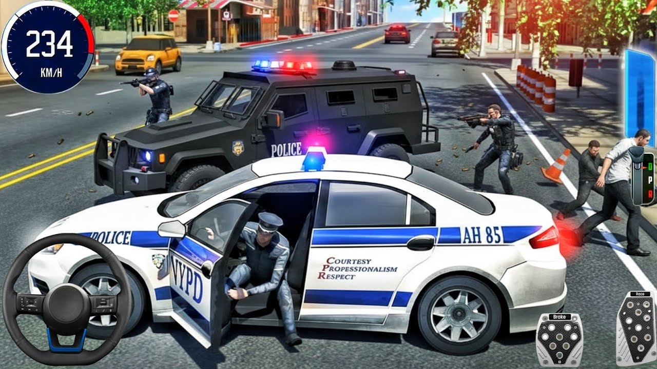 Новая полицейская погоня на автомобилях 2026 года - Многоэтажная 3D-игра с реалистичными автомоби...