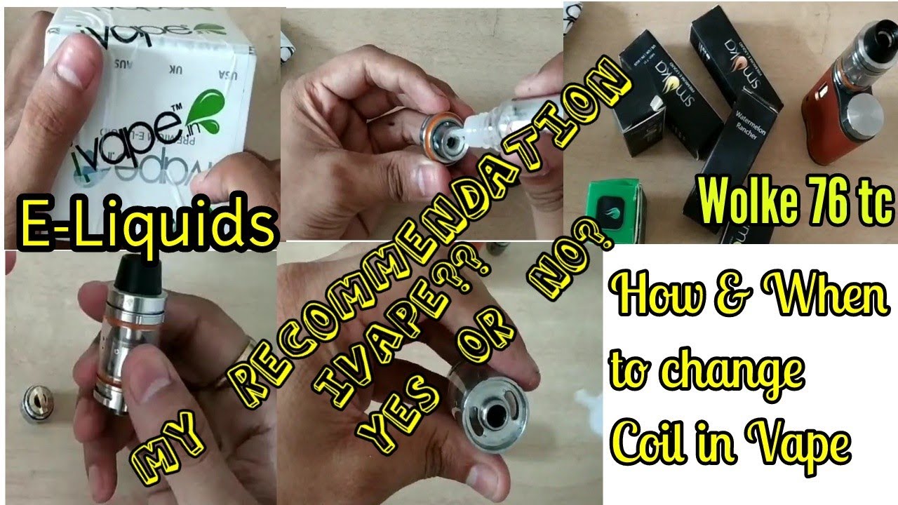 Ivape.in Wolke 76 tc Review with How And When To replace Coil | Eliquids Unboxing And Review