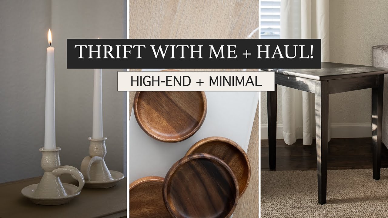 *HIGH-END* HOME DECOR ON A BUDGET - Come Thrift With Me + Thrift Haul
