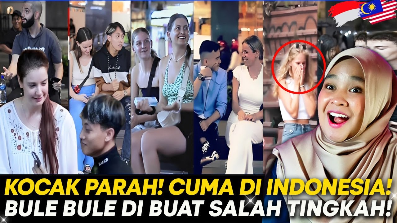 KOCAK PARAH! Cuma Di Indonesia, Bule Bule Di Buat Salah Tingkah!