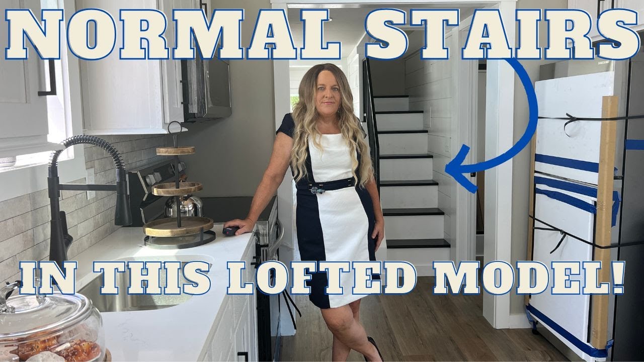 Tannehill Park Model with Comfy Stairs and Split Loft in this Tiny Home! Tiny House Tour! 1080p HD