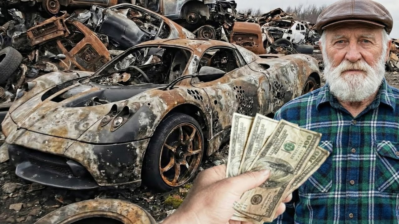 I Bought Burnt Pagani Huayra for ONLY $1200! Found Abandoned Supercar on Junkyard (Full Restoration)