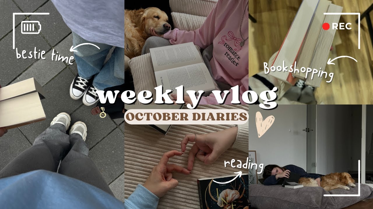 Weekly vlog 🧺🗞️ @laurasliteratur zu Besuch, Bookshopping, girls night