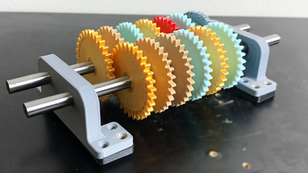 3d Printed GEARBOX speed record - (500,000:1 gear ratio)